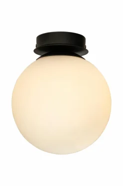 Clearance Aneta Lighting Badeværelseslampe Lido sort/opal hvid
