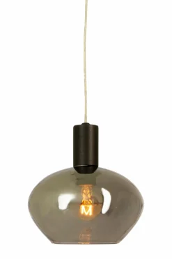 Best Aneta Lighting Pendel BELL Sort/røggrå
