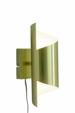Best Aneta Lighting Væglampe Lucile mat messing/hvid