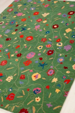 Sale Bargi Uldtæppe Botanica 170x230 Grøn
