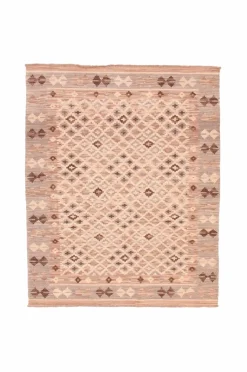 Clearance Bargi Uldtæppe Kilim Raw 180x224 cm Grå