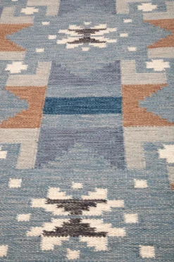 Clearance Bargi Uldtæppe Röllakan 250 x 350 cm Blå