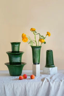 Clearance Bergs Potter Potteskjuler Daisy Glazed Emerald Green