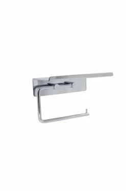 Sale Beslag Design Base - Toiletpapirholder med hylde Poleret krom