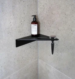 Best Beslag Design Base - Hjørnehylde Mat sort
