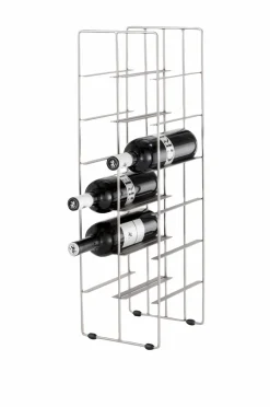 Clearance Blomus Vinreol Pilare 12 flasker MAT STÅL