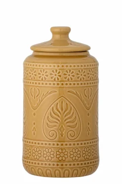 Online Bloomingville Beholder Rani med låg white, yellow, orange