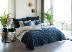 Clearance Borås Cotton Sengetæppe Marseille Single Color, Blue