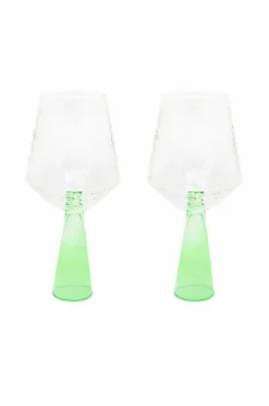 Best Brut Homeware Vinglas Claude 2-pak Grøn