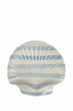 Outlet Byon Serveringstallerken Armona stripe Ljusblå/vit