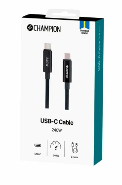 Best Champion Nordic USB-C kabel 240W 2m No color