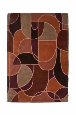 Outlet Classic Collection Uldtæppe Modern Abstract Multi Rost
