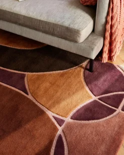 Outlet Classic Collection Uldtæppe Modern Abstract Multi Rost