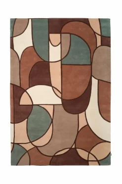 New Classic Collection Uldtæppe Modern Abstract Multi Pastell