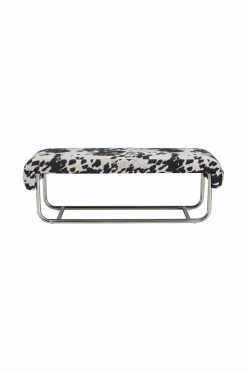 Hot Ellos Home Bænk Cowlow Sort/hvid