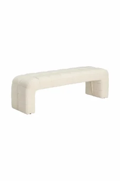 Clearance Ellos Home Bænk Fanita Cremehvid