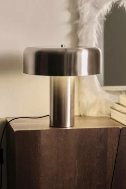 Best Ellos Home Bordlampe Mush Silver Nickel