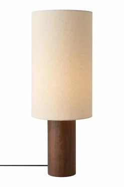 Sale Ellos Home Bordlampe Davin Mørkebrun/linned
