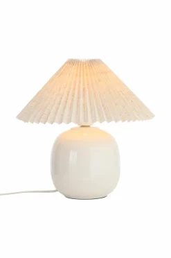 Sale Ellos Home Bordlampe Chloé Hvid / hør