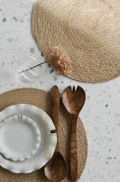 Clearance Ellos Home Dækkeserviet Ria i jute, 4-pak Naturbeige