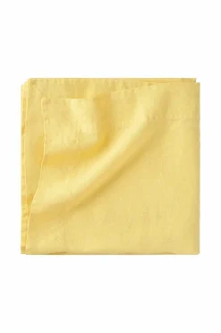 Best Ellos Home Dug Malva i 100% hør 140x140 cm Gul