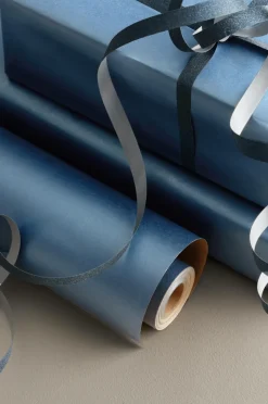 Clearance Ellos Home Gavepapir Uni 7 meter Blå shimmer