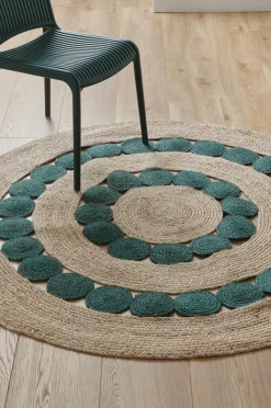 Ellos Home Jutetæppe Manarola Petrolblue - Blue spruce 18-5308tcx