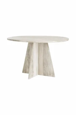 Ellos Home Køkkenbord Eskil Ø 120 cm Hvidbejdset