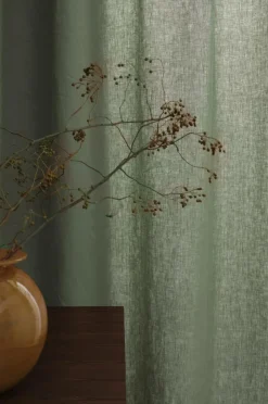 Online Ellos Home LEAH skræddersyet linnedgardin Khaki