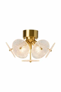 Best Ellos Home Loftplafond Cinelle Messing/klarglas