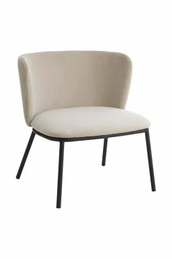 Best Ellos Home Loungestol Pirri Beige velour
