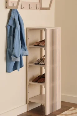 Best Ellos Home Opbevaring i gangen Stripe Vitlaserad