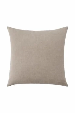 Outlet Ellos Home Pudebetræk Candice Zip i vasket hør 50x50 cm Lærredsbeige