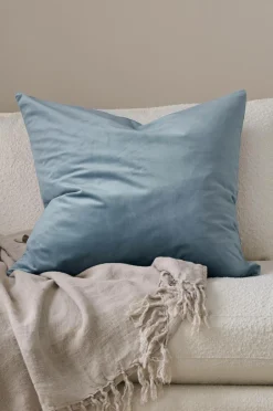 Online Ellos Home Pudebetræk Nora i velour Lyseblå