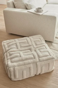 Best Ellos Home Puf Taccan Beige