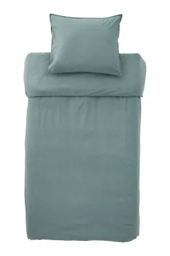 Best Ellos Home Sengesæt Rania i vintagevasket bomuld Balsamgreen