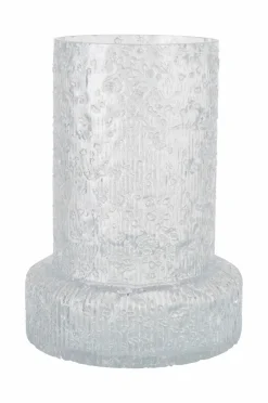 Discount Ellos Home Vase Cristy højde 29 cm Gennemsigtig