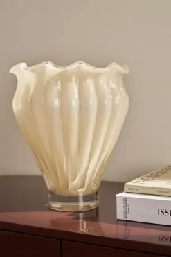 Discount Ellos Home Vase Noor højde 28,5 cm Beige