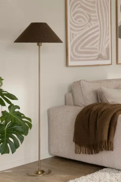 Clearance Globen Lighting Lampeskærm Iris 45 Mokka bouclé