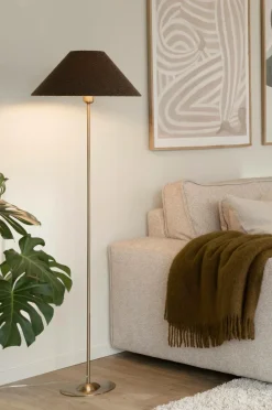 Clearance Globen Lighting Lampeskærm Iris 45 Mokka bouclé
