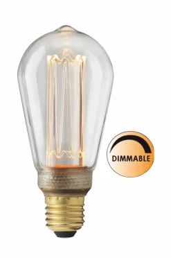 Discount Globen Lighting Pære Laser LED Uniterm dæmpbar Klart glas