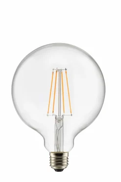 Clearance Globen Lighting Pære E27 LED 3-trins dæmpbar Globe 125 mm 0,4-7 W Klar