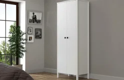 Hot Hanah Home Garderobe Arman Struktur af hvidt træ