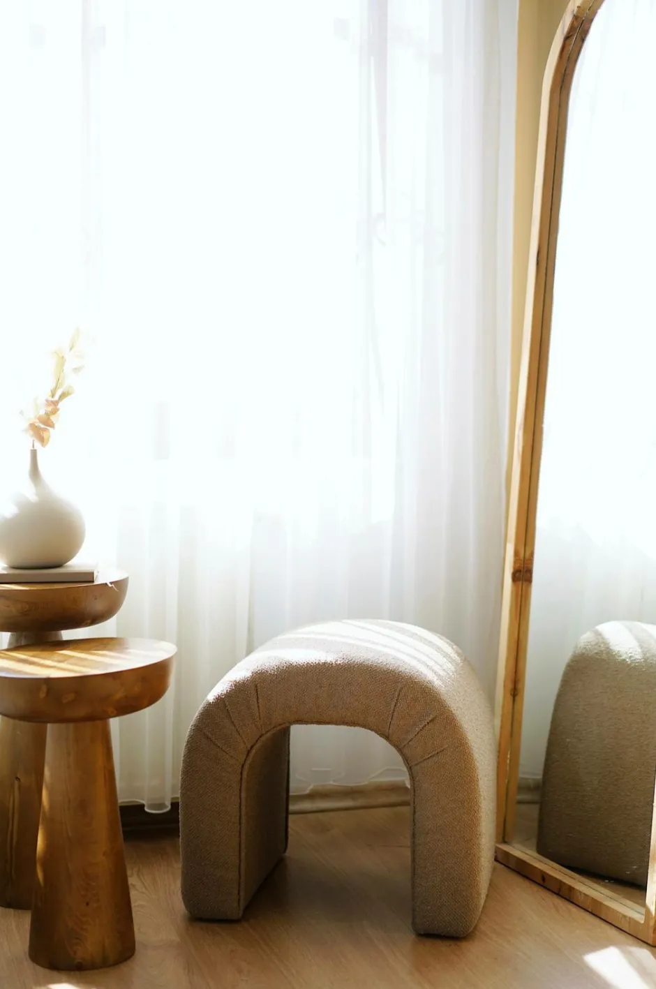 Best Hanah Home Pouffe-Cookie Brun