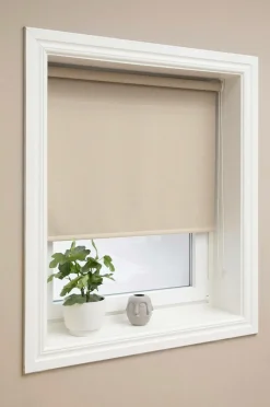 Discount Hasta Mørklægningsrullegardin i tekstil højde 185 cm Beige