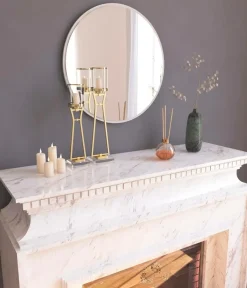 Best Homitis Spejl Ozze 60 x 60 cm Mat hvid hvid