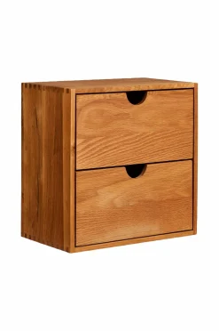 Outlet House Nordic Væg Hylde med skuffer, Townsville Beige