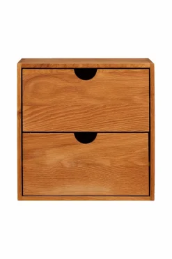 Outlet House Nordic Væg Hylde med skuffer, Townsville Beige