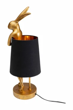 Sale KARE Design Bordlampe Animal Rabbit 50 Guld/sort