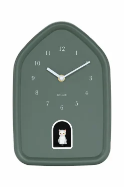 Sale Karlsson Vægur Modern Kitty Junglegrøn